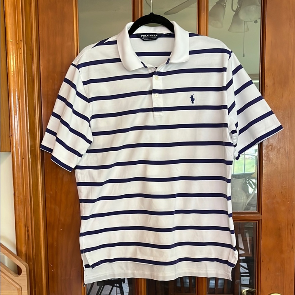 Polo by Ralph Lauren White and Blue Striped Polo Shirt